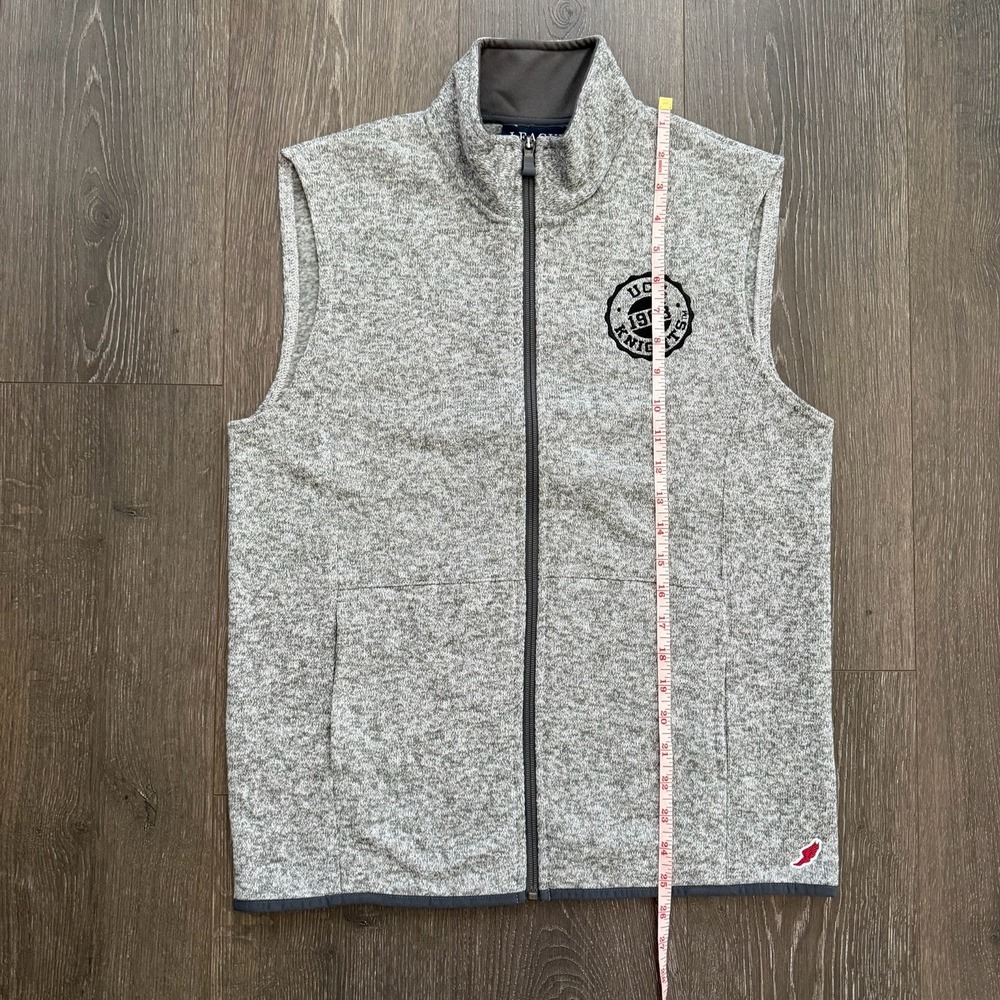 League Collegiate Wear NWT Saranac Full Zip Vest S Gray UCF Knights Athleisure - Picture 8 of 11